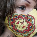 Ganpati theme handmade mask