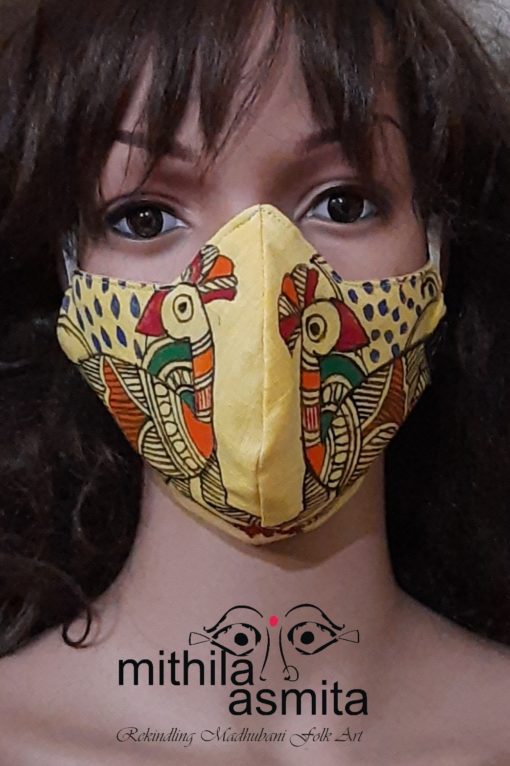 Yellow Bird handmade mask