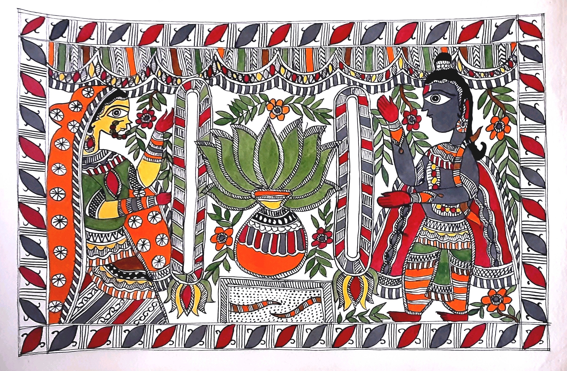 Kalash - Indu khandelwal - Paintings & Prints, Ethnic, Cultural, & Tribal,  Asian & Indian, Indian - ArtPal
