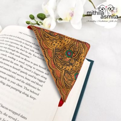 Colourful Shell Madhubani Bookmark